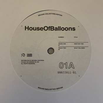 2LP The Weeknd: House Of Balloons LTD
