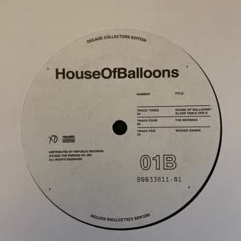 2LP The Weeknd: House Of Balloons LTD