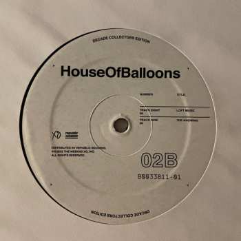 2LP The Weeknd: House Of Balloons LTD