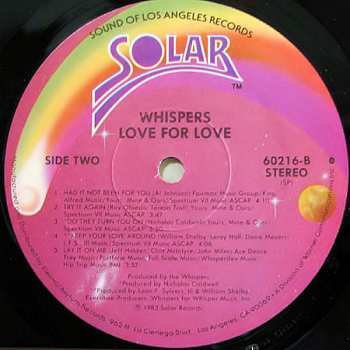 LP The Whispers: Love For Love 337169