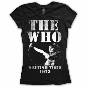 Merch The Who: Dámské Tričko British Tour 1973  M