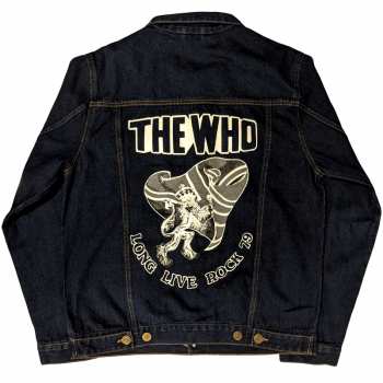 Merch The Who: The Who Unisex Denim Jacket: Long Live Rock (back Print) (small) S