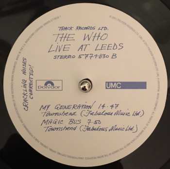 LP The Who: Live At Leeds 20790