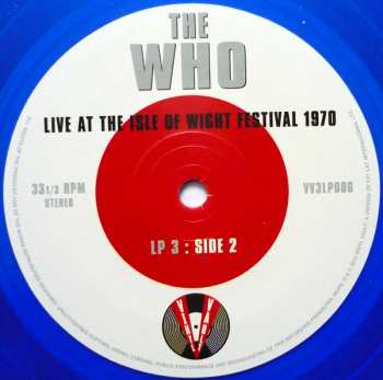 3LP The Who: Live At The Isle Of Wight Festival 1970 CLR 77598