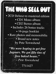 2CD The Who: The Who Sell Out DLX 40307