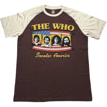 Merch The Who: The Who Unisex Raglan T-shirt: Invades America (small) S