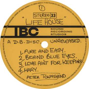 3LP The Who: Who's Next | Pete Townshend's Life House Demos 1970-1971 DLX | LTD 522507