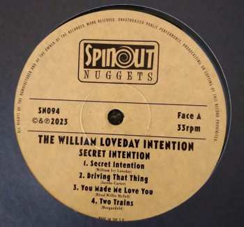 LP The William Loveday Intention: Secret Intention LTD | NUM 465023