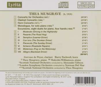 CD Thea Musgrave: Concerto For Orchestra, Clarinet Concerto, Horn Concerto, Monologue, Excursions 191759