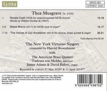 CD Thea Musgrave: The Voices Of Our Ancestors 320775