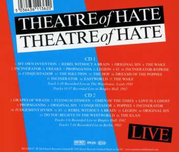 2CD Theatre Of Hate: Live Theatre Of Hate 460185