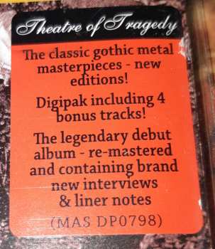 CD Theatre Of Tragedy: Theatre Of Tragedy DIGI 36101