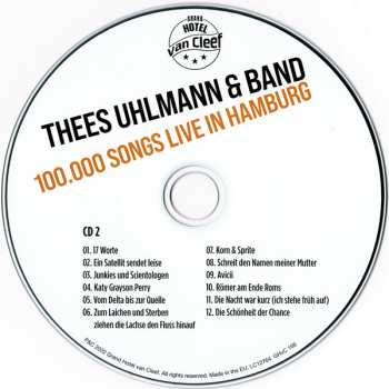 2CD Thees Uhlmann & Band: 100.000 Songs Live In Hamburg 500802