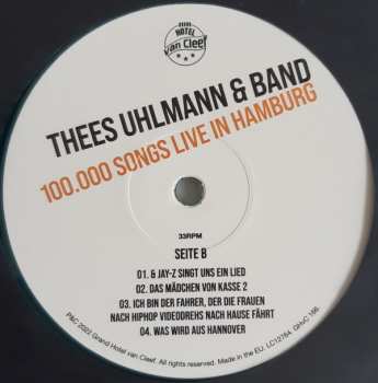 3LP Thees Uhlmann & Band: 100.000 Songs Live In Hamburg LTD | CLR 406770
