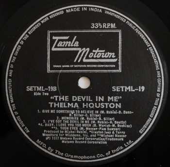 LP Thelma Houston: The Devil In Me 42129