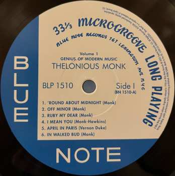 LP Thelonious Monk: Genius Of Modern Music (Volume One) 415998