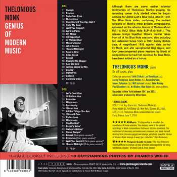 2CD Thelonious Monk: Genius Of Modern Music LTD 418284