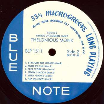 LP Thelonious Monk: Genius Of Modern Music Volume 2 288463