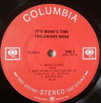 LP Thelonious Monk: It's Monk's Time LTD 69412