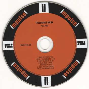 CD Thelonious Monk: Palo Alto 27293