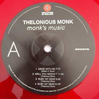 LP Thelonious Monk Septet: Monk's Music LTD | CLR 79164