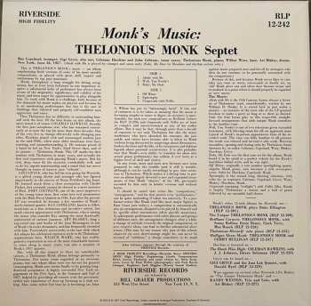 LP Thelonious Monk Septet: Monk's Music