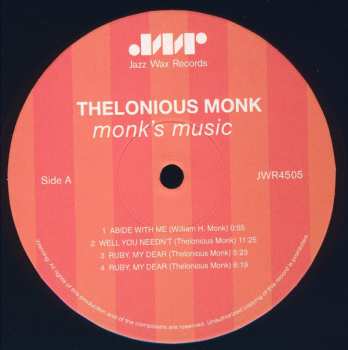 LP Thelonious Monk Septet: Monk's Music LTD 63483