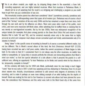 CD Thelonious Monk: Thelonious Alone In San Francisco