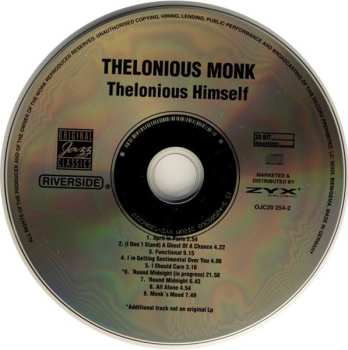 CD Thelonious Monk: Thelonious Himself DIGI