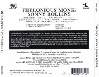 CD Thelonious Monk: Thelonious Monk / Sonny Rollins 331794