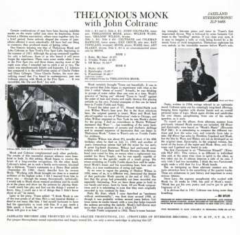 CD Thelonious Monk: Thelonious Monk With John Coltrane 403652