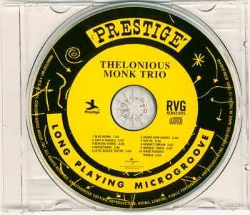 CD Thelonious Monk Trio: Thelonious Monk Trio 431328