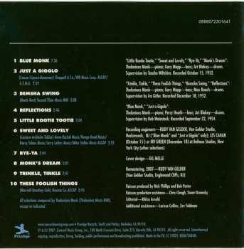 CD Thelonious Monk Trio: Thelonious Monk Trio 431328
