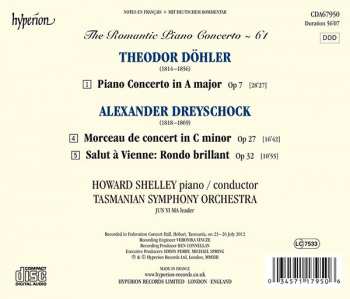 CD Theodor Döhler: Concerto In A Major, Op 7 / Morceau De Concert, Op 27 / Salut À Vienne, Op 32 330081