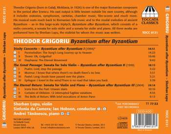 CD Theodor Grigoriu: Byzantium After Byzantium 420508