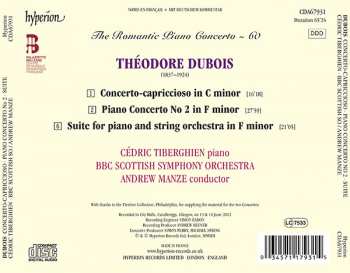 CD Théodore Dubois: Concerto-Capriccioso / Concerto No 2 / Suite For Piano & String Orchestra 118642