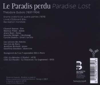 2CD Théodore Dubois: Le Paradis Perdu 346670