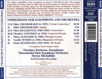CD Theodore Kerkezos:  Impressions For Saxophone And Orchestra 290439