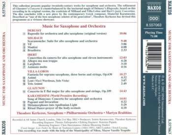 CD Theodore Kerkezos: Music For Saxophone And Orchestra 290724
