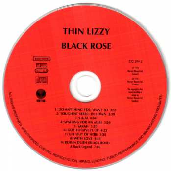 CD Thin Lizzy: Black Rose (A Rock Legend) 380082