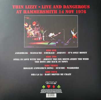 2LP Thin Lizzy: Live And Dangerous At Hammersmith 14 Nov 1976 LTD 446600