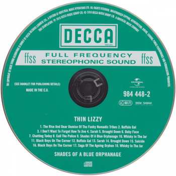 CD Thin Lizzy: Shades Of A Blue Orphanage 32180