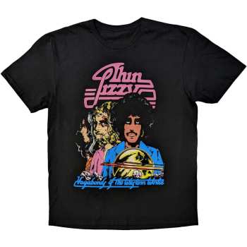 Merch Thin Lizzy: Thin Lizzy Unisex T-shirt: Vagabonds Of The Western World Tracklist (back Print) (xx-large) XXL