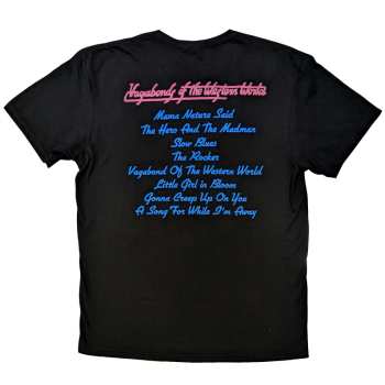 Merch Thin Lizzy: Thin Lizzy Unisex T-shirt: Vagabonds Of The Western World Tracklist (back Print) (x-large) XL