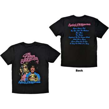 Merch Thin Lizzy: Thin Lizzy Unisex T-shirt: Vagabonds Of The Western World Tracklist (back Print) (medium) M