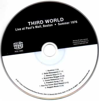 CD Third World: Live At Paul's Mall, Boston Summer 1976 260142