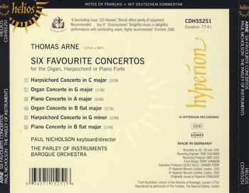 CD Thomas Arne: Six Favourite Concertos 330448