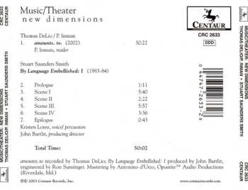CD Thomas DeLio: Amounts To / By Language Embellished