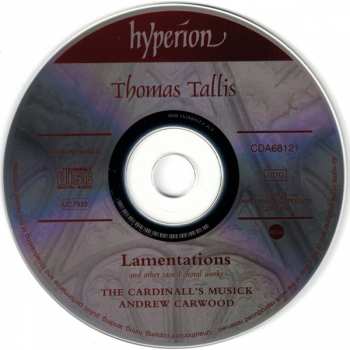 CD Thomas Tallis: Lamentations 296762