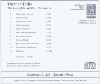 CD Thomas Tallis: Music For The Divine Office - 1 286939